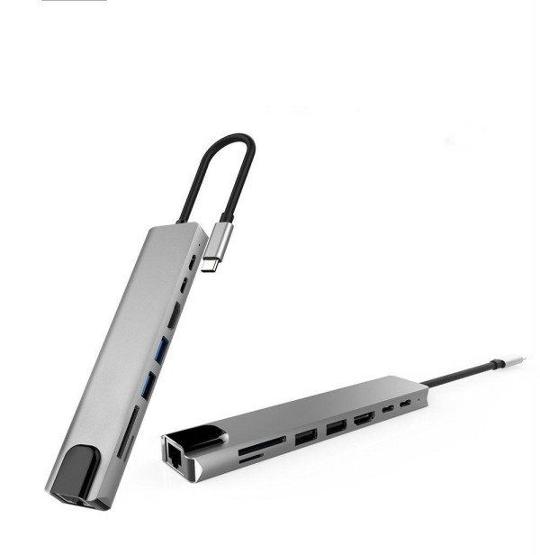 Cablenet 40-4108 laptop dock/port replicator Wired USB 3.2 Gen 2 (3.1 Gen 2) Type-C Silver - Image 1