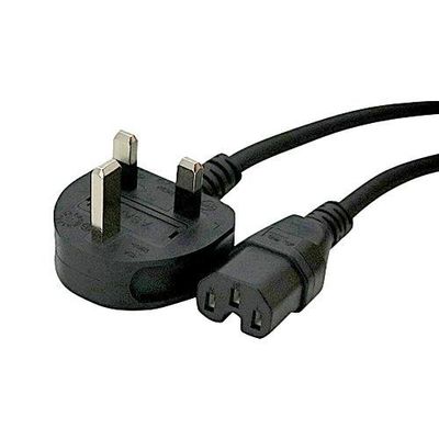 Cablenet 2m UK (13 Amp) - IEC C15 Hot Condition Black H05RN-F 1.0mm Po