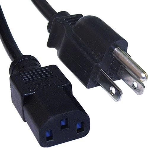 Cablenet 2m USA Plug (3 Pin) - IEC C13 Black PVC Power Leads - Image 1
