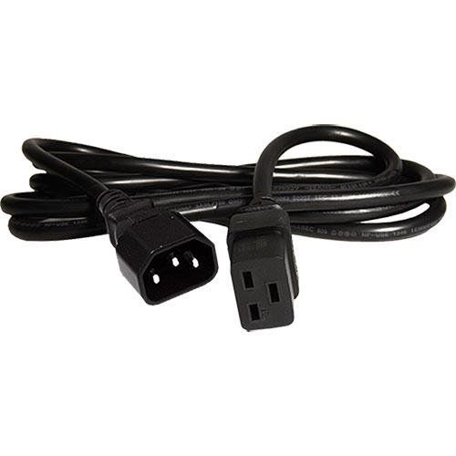 Cablenet 1m IEC C14 - IEC C19 Black PVC 1.5mm Power Leads - Image 1