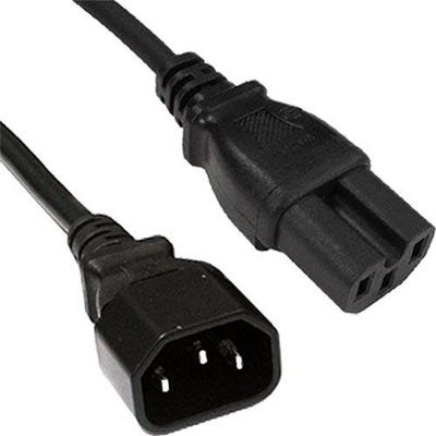 Cablenet 2m IEC C14 - IEC C15 Hot Condition Black H05RR-F 0.75mm Power