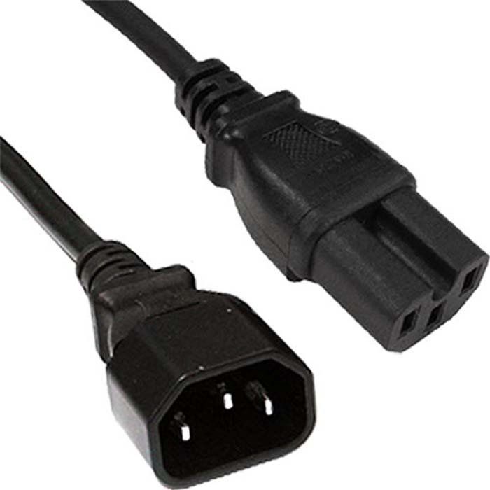 Cablenet CNL 5M C14-C15 Bk Rbr 1.0MM - Image 1