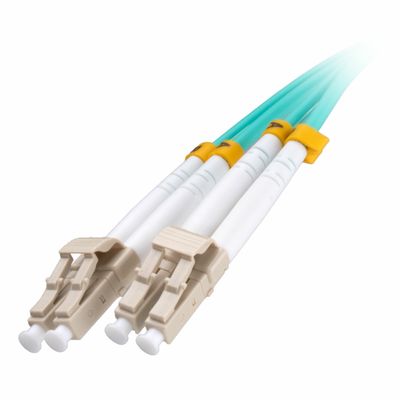 Cablenet 0.3m OM4 50/125 LC-LC Duplex Aqua LSOH Fibre Patch Lead Infin