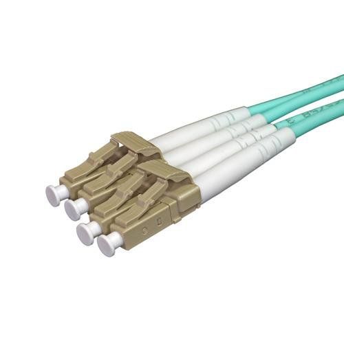 Cablenet 30m OM4 50/125 LC-LC Duplex Aqua LSOH Fibre Patch Lead - Image 1