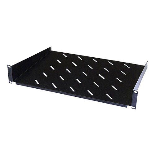 Cablenet 2u 400mm Cantilever Vented Shelf Black (20Kg) - Image 1