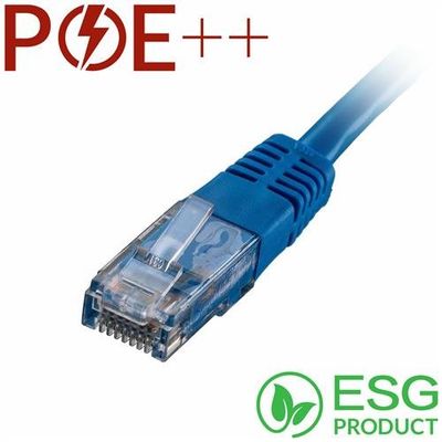 Cablenet 1m Cat6 RJ45 Blue U/UTP PVC 24AWG Flush Moulded Booted Patch