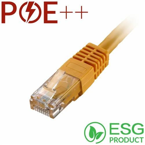 Cablenet 2m Cat6 RJ45 Yellow U/UTP PVC 24AWG Flush Moulded Booted Patc - Image 1
