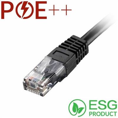Cablenet 1.5m Cat6 RJ45 Black U/UTP PVC 24AWG Flush Moulded Booted Pat