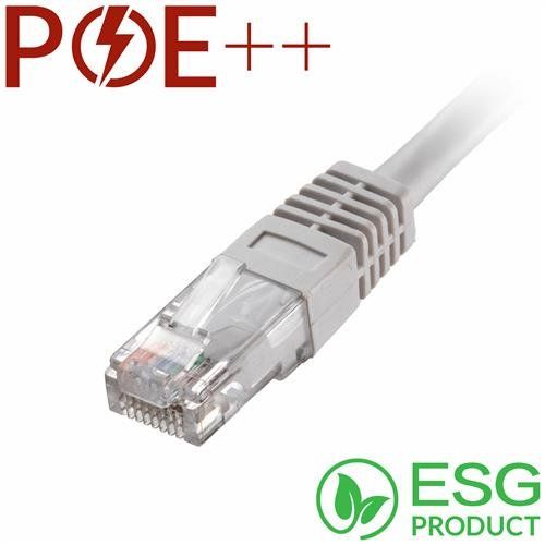 Cablenet 1.5m Cat6 RJ45 White U/UTP PVC 24AWG Flush Moulded Booted Pat - Image 1