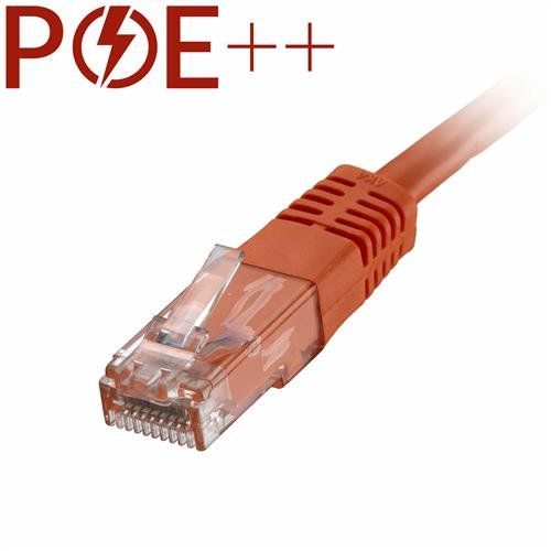 Cablenet 10m Cat6 RJ45 Orange U/UTP PVC 24AWG Flush Moulded Booted Pat - Image 1