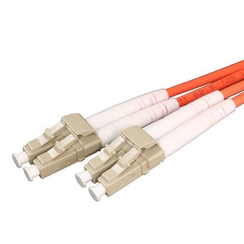 Cablenet 1m OM1 62.5/125 LC-LC Duplex Orange LSOH Fibre Patch Lead - Image 1