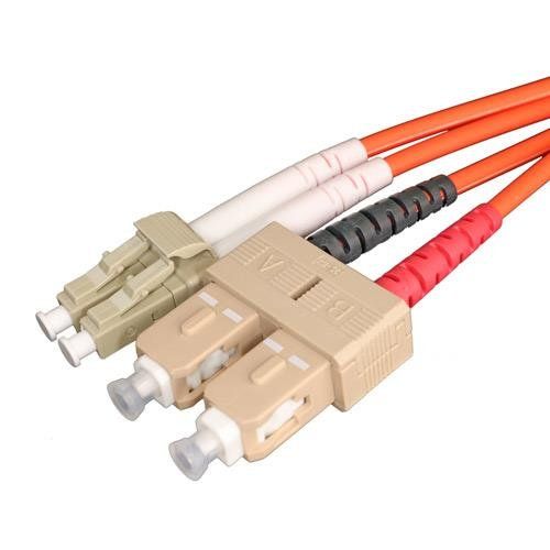 Cablenet 5m OM1 62.5/125 LC-SC Duplex Orange LSOH Fibre Patch Lead - Image 1