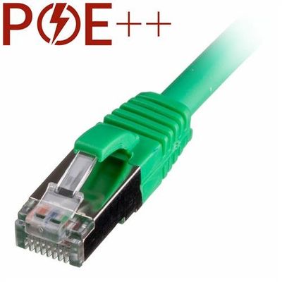Cablenet 15m Cat6a RJ45 Green S/FTP LSOH 26AWG Snagless Booted Patch L