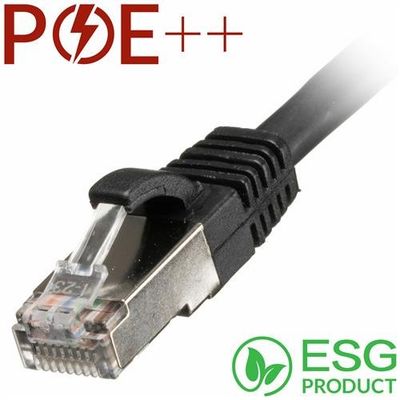 Cablenet 0.5m Cat6a RJ45 Black S/FTP LSOH 26AWG Snagless Booted Patch