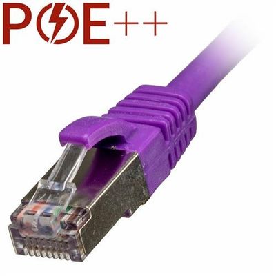 Cablenet 15m Cat6a RJ45 Violet S/FTP LSOH 26AWG Snagless Booted Patch