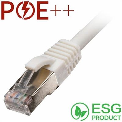 Cablenet 0.5m Cat6a RJ45 White S/FTP LSOH 26AWG Snagless Booted Patch
