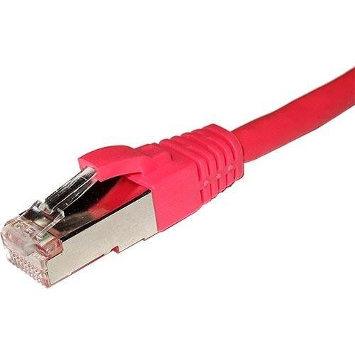 Cablenet 20m Cat5e RJ45 Red F/UTP PVC 26AWG Snagless Booted Patch Lead - Image 1