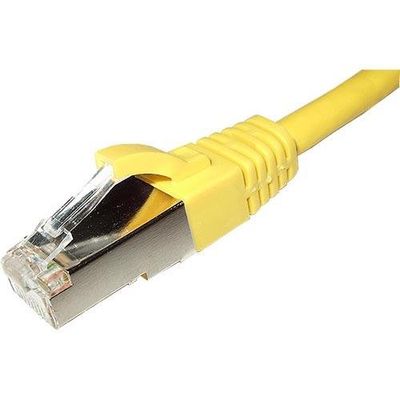 Cablenet 20m Cat5e RJ45 Yellow F/UTP PVC 26AWG Snagless Booted Patch L