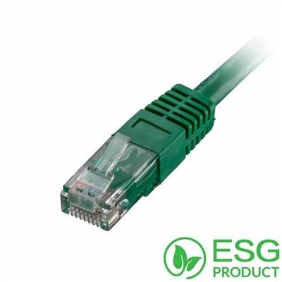 Cablenet 0.5m Cat5e RJ45 Green U/UTP PVC 24AWG Flush Moulded Booted Pa