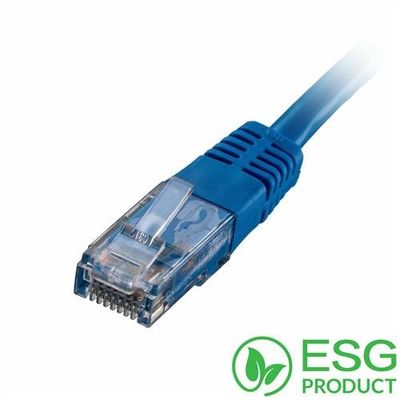 Cablenet 0.3m Cat5e RJ45 Blue U/UTP PVC 24AWG Flush Moulded Booted Pat