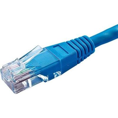 Cablenet 30m Cat5e RJ45 Blue U/UTP PVC 24AWG Flush Moulded Booted Patc