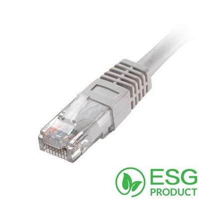 Cablenet 3m Cat5e RJ45 White U/UTP PVC 24AWG Flush Moulded Booted Patc