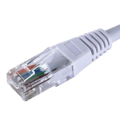 Cablenet 15m Cat5e RJ45 White U/UTP PVC 24AWG Flush Moulded Booted Pat