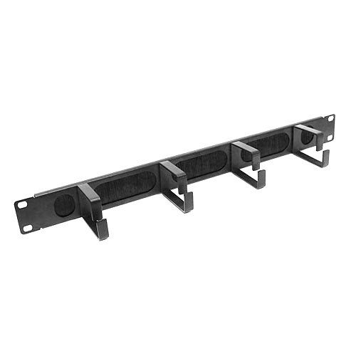 Cablenet 1u 4 Ring Brush Strip Panel - Image 1