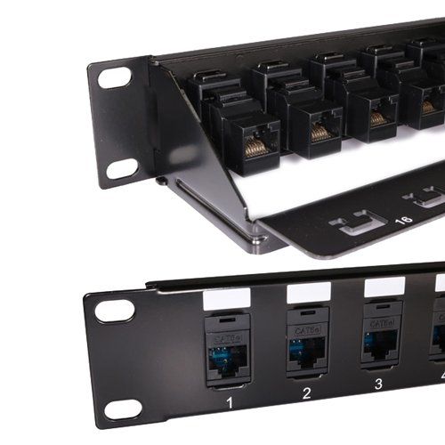 Cablenet 16 Port Cat5e UTP 1u Coupler Panel - Image 1