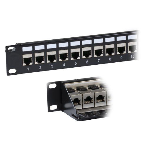 Cablenet 24 Port Cat6a FTP 1u Coupler Panel - Image 1