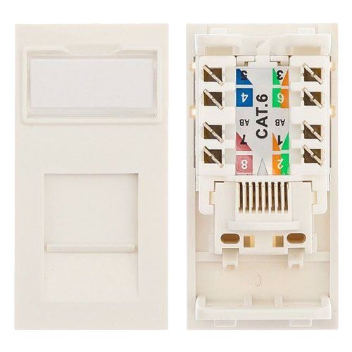 Cablenet CNL 24PK 25x50mm C6 UTP MODULE Wh networking cable - Image 1