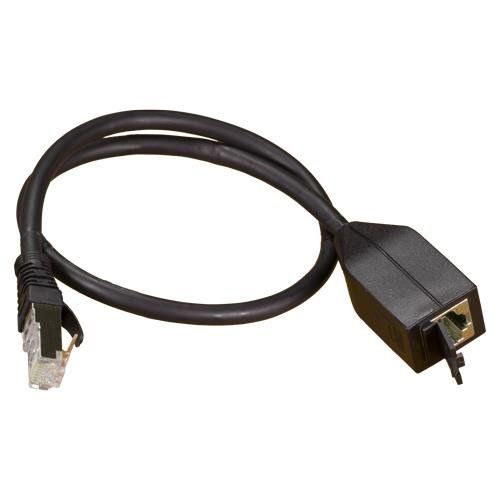 Cablenet 0.15m MPTL Cat6a Black S/FTP LSOH 26AWG Cable Adaptor - Image 1