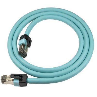 Cablenet 10m Ultimate 40G Cat8 5G Aqua S/FTP LSOH 24AWG Snagless Patch