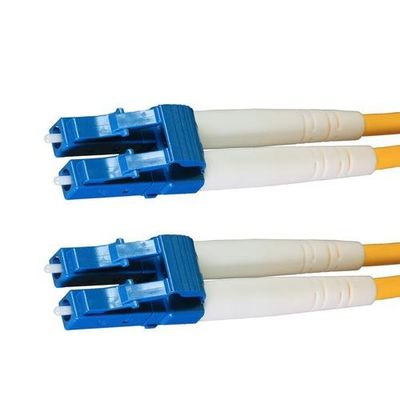 Cablenet 15m OS2 9/125 LC-LC Duplex Yellow LSOH Fibre Patch Lead
