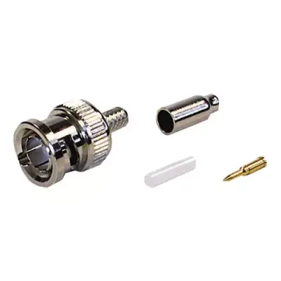 Cablenet BNC 4 Part Crimp Plug RG179 Turned - Thumbnail 2