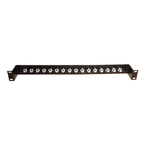 Cablenet 16 Way 1u Loaded BNC Panel Black - Image 1