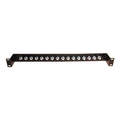 Cablenet 16 Way 1u Loaded BNC Panel Black