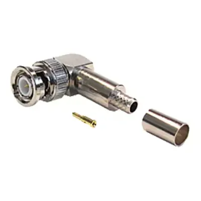 Cablenet BNC Right Angle Crimp Plug RG59 Turned - Thumbnail 2