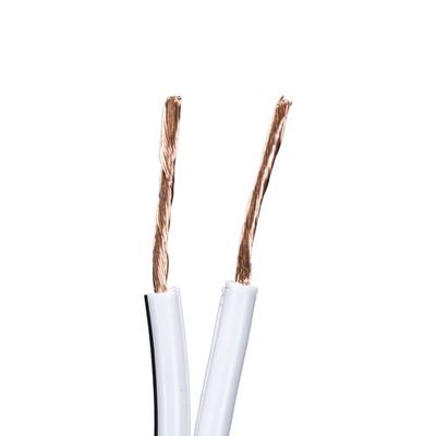 Cablenet 2 Core 42/0.18mm Strands CPR Eca Speaker Cable White 100m Reel