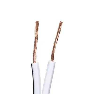 Cablenet 2 Core 42/0.18mm Strands CPR Eca Speaker Cable White 100m Reel - Thumbnail 2