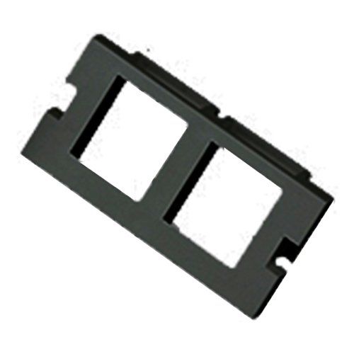 Cablenet 2 Port Keystone Housing (25mm x 50mm) Black - Image 1