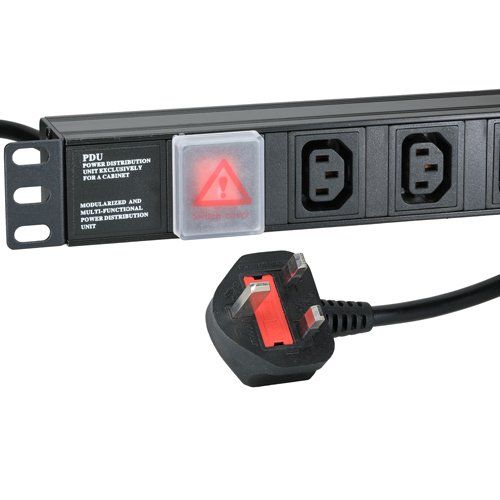 Cablenet 12 Way IEC - C13 Horizontal 1u PDU with UK 3m Feed - Image 1