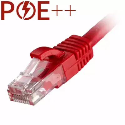 Cablenet 8m Cat6 RJ45 Red U/UTP LSOH 24AWG Snagless Booted Patch Lead - Thumbnail 2