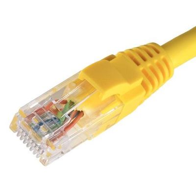Cablenet 10m Cat5e RJ45 Yellow U/UTP LSOH 24AWG Snagless Booted Patch