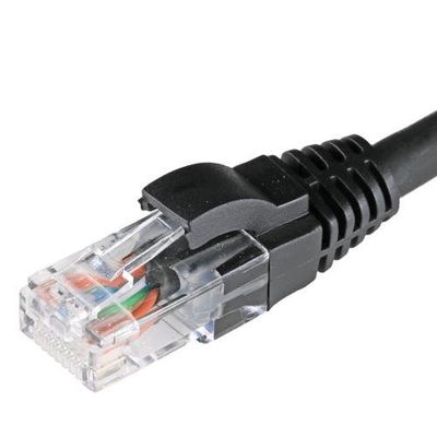 Cablenet 10m Cat5e RJ45 Black U/UTP LSOH 24AWG Snagless Booted Patch L