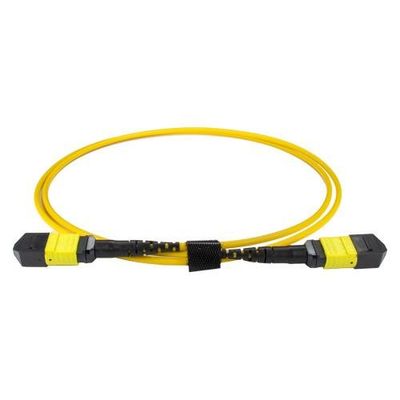 Cablenet 20m OS2 MPO (F) to MPO (F) Female 12F Yellow Trunk Cable Meth