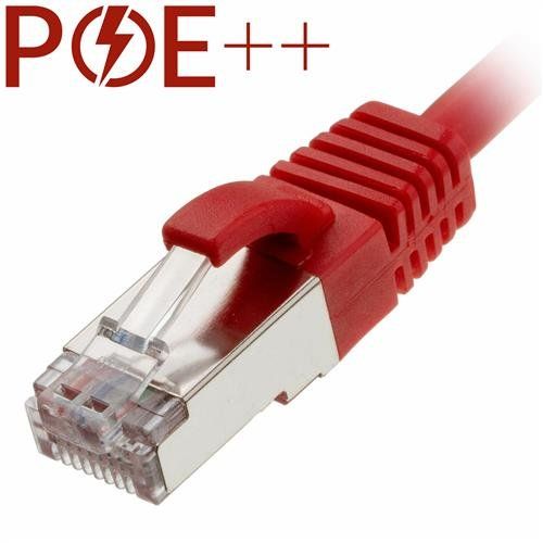 Cablenet 5m Cat6a RJ45 Red U/FTP LSOH 30AWG Slim Snagless Booted Patch - Image 1