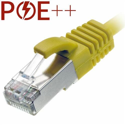 Cablenet 5m Cat6a RJ45 Yellow U/FTP LSOH 30AWG Slim Snagless Booted Pa - Image 1