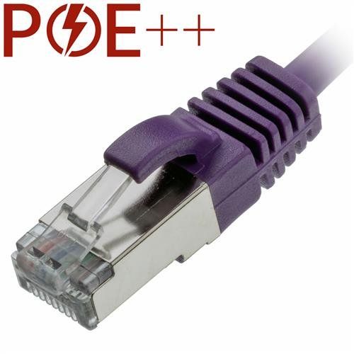 Cablenet 4m Cat6a RJ45 Violet U/FTP LSOH 30AWG Slim Snagless Booted Pa - Image 1