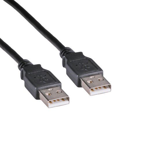 Cablenet 3m USB 2.0 Type A Male - USB 2.0 Type A Male Black PVC Cable - Image 1